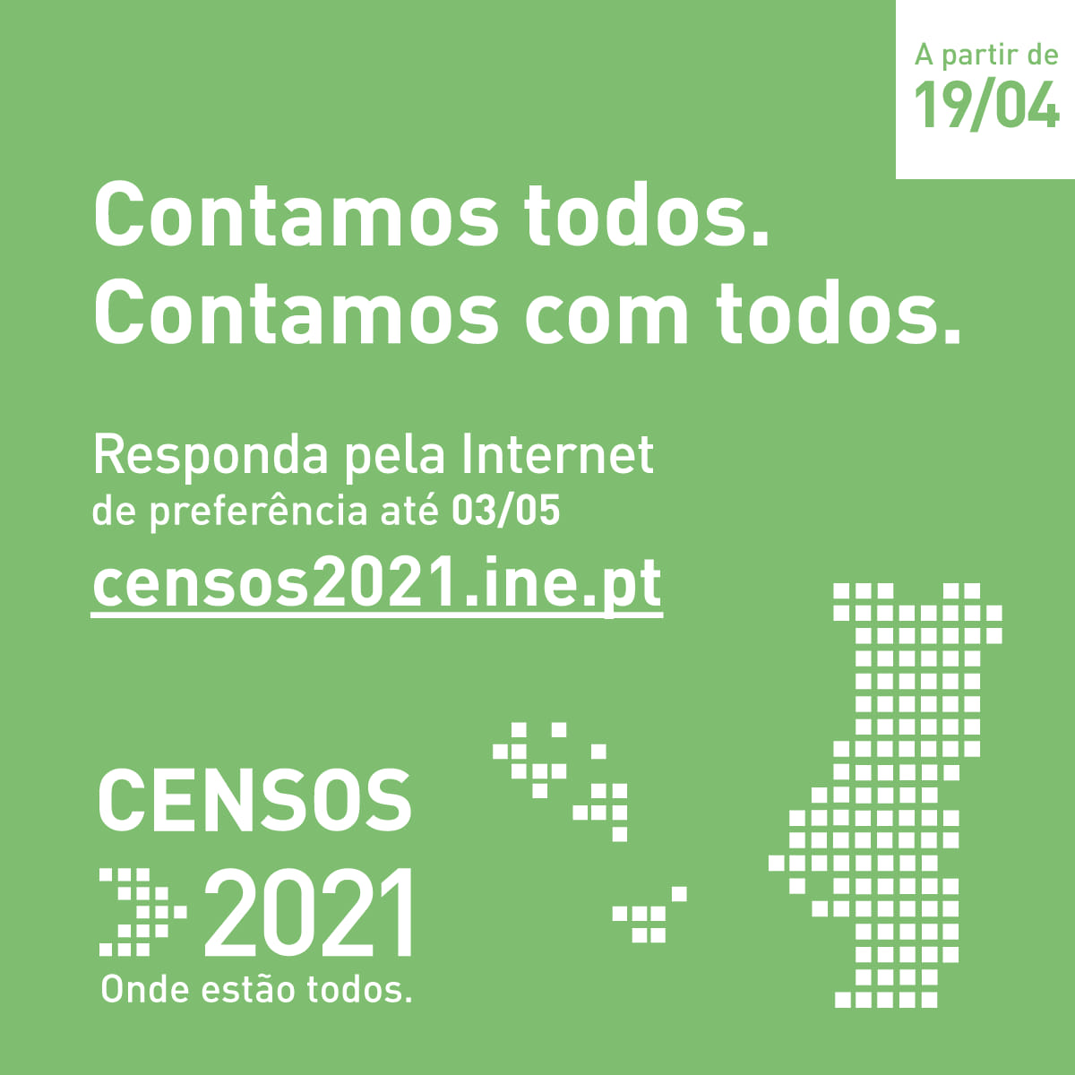 Censos 2021 pela Internet