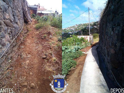 Recuperação e pavimentação de vereda e levada | Sítio do Serrado – Lombo de São João