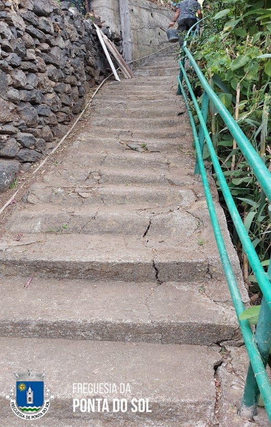 Sítio do Luzirão | reparação e pavimentação de parte dos degraus de vereda